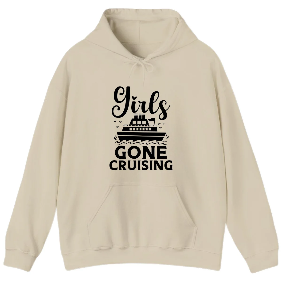 Ship All Gone Cruising Hoodie in Sand