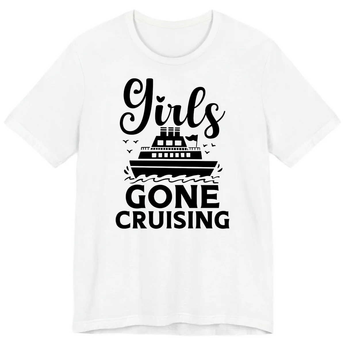 Ship All Gone Cruising Premium T-Shirt in White