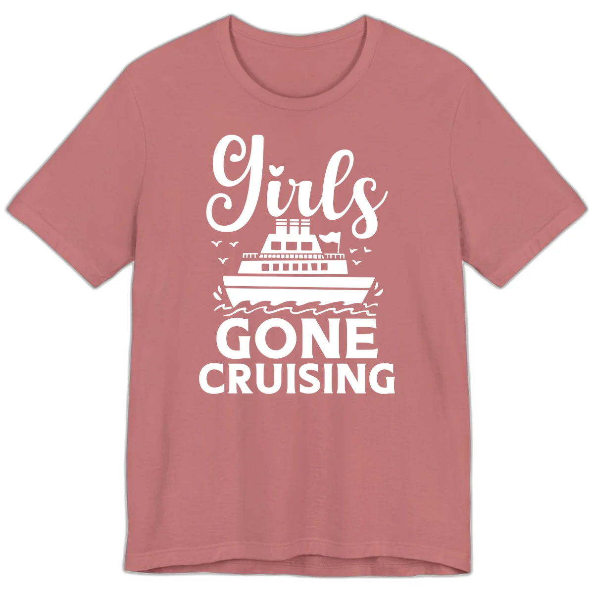 Ship All Gone Cruising Premium T-Shirt in Mauve