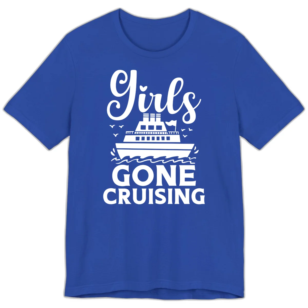 Ship All Gone Cruising Premium T-Shirt in True Royal