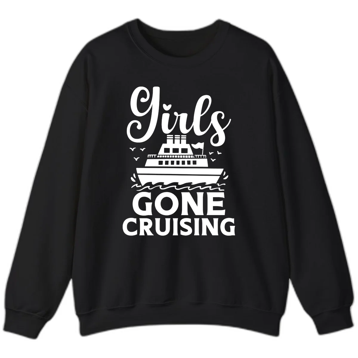Ship All Gone Cruising Sweatshirt in Black