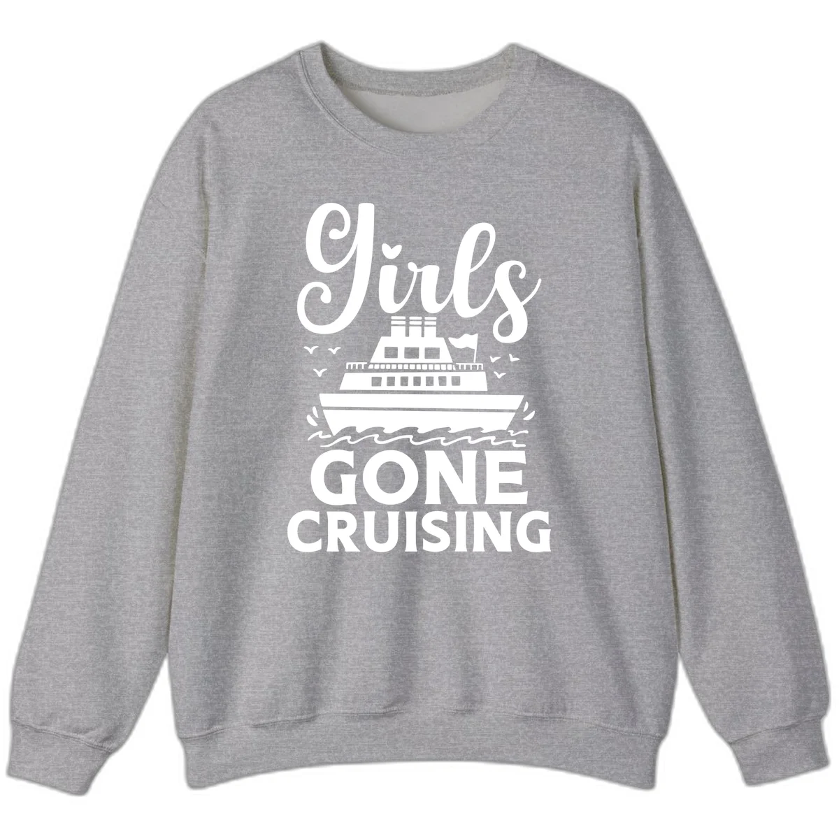 Ship All Gone Cruising Sweatshirt in Sport Grey