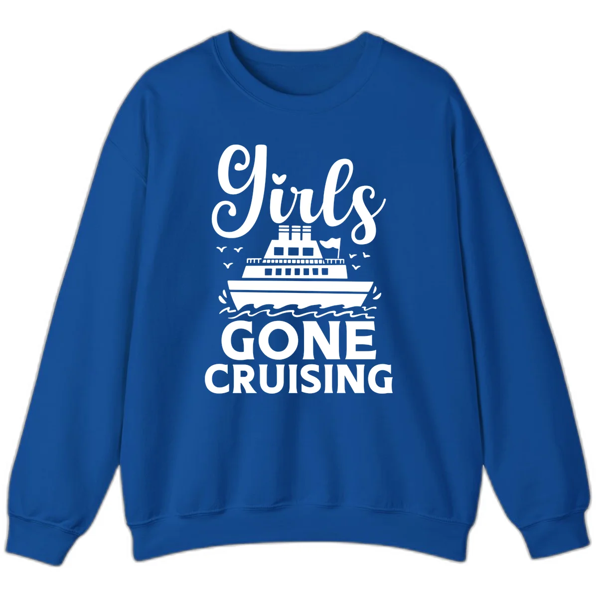 Ship All Gone Cruising Sweatshirt in Royal