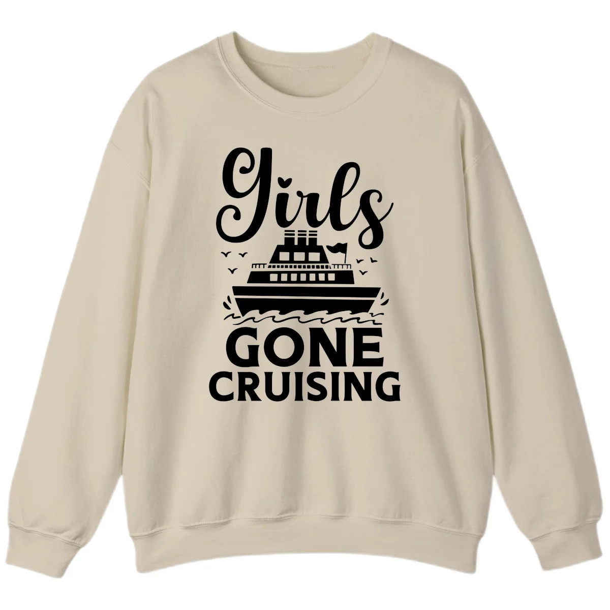 Ship All Gone Cruising Sweatshirt in Sand