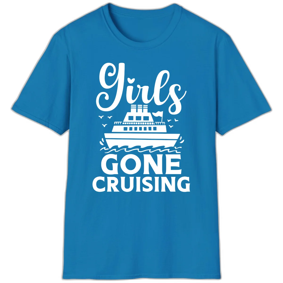 Ship All Gone Cruising T-Shirt in Sapphire