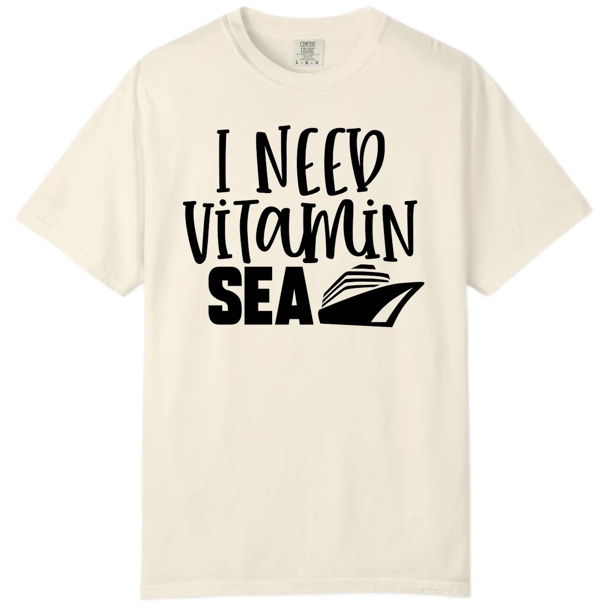 I Need Vitamin Sea Comfort Color in Ivory