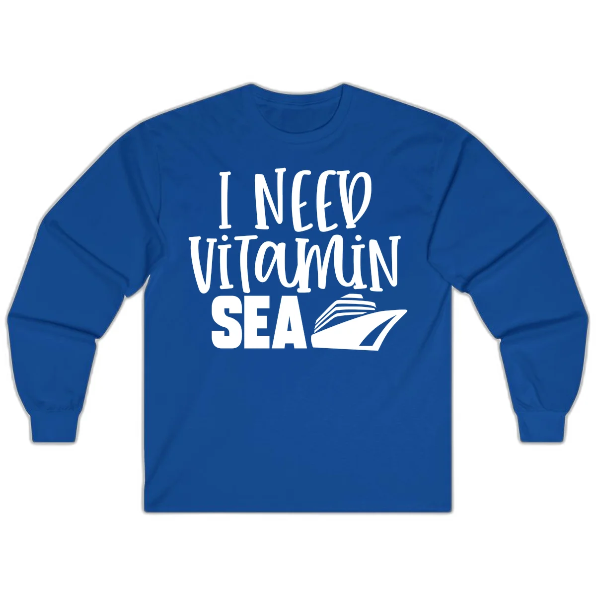I Need Vitamin Sea Long Sleeve in Royal