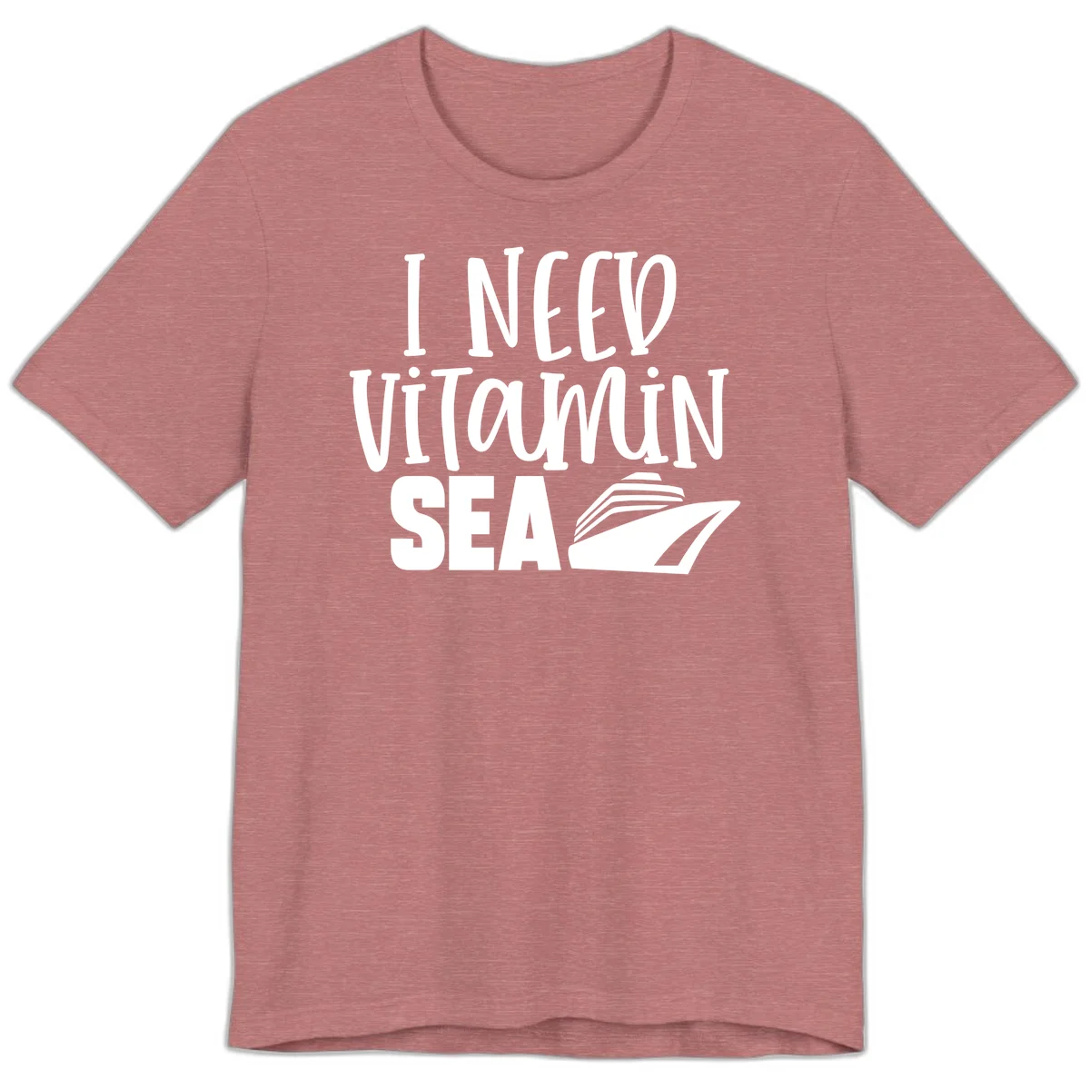 I Need Vitamin Sea Premium T-Shirt in Heather Mauve