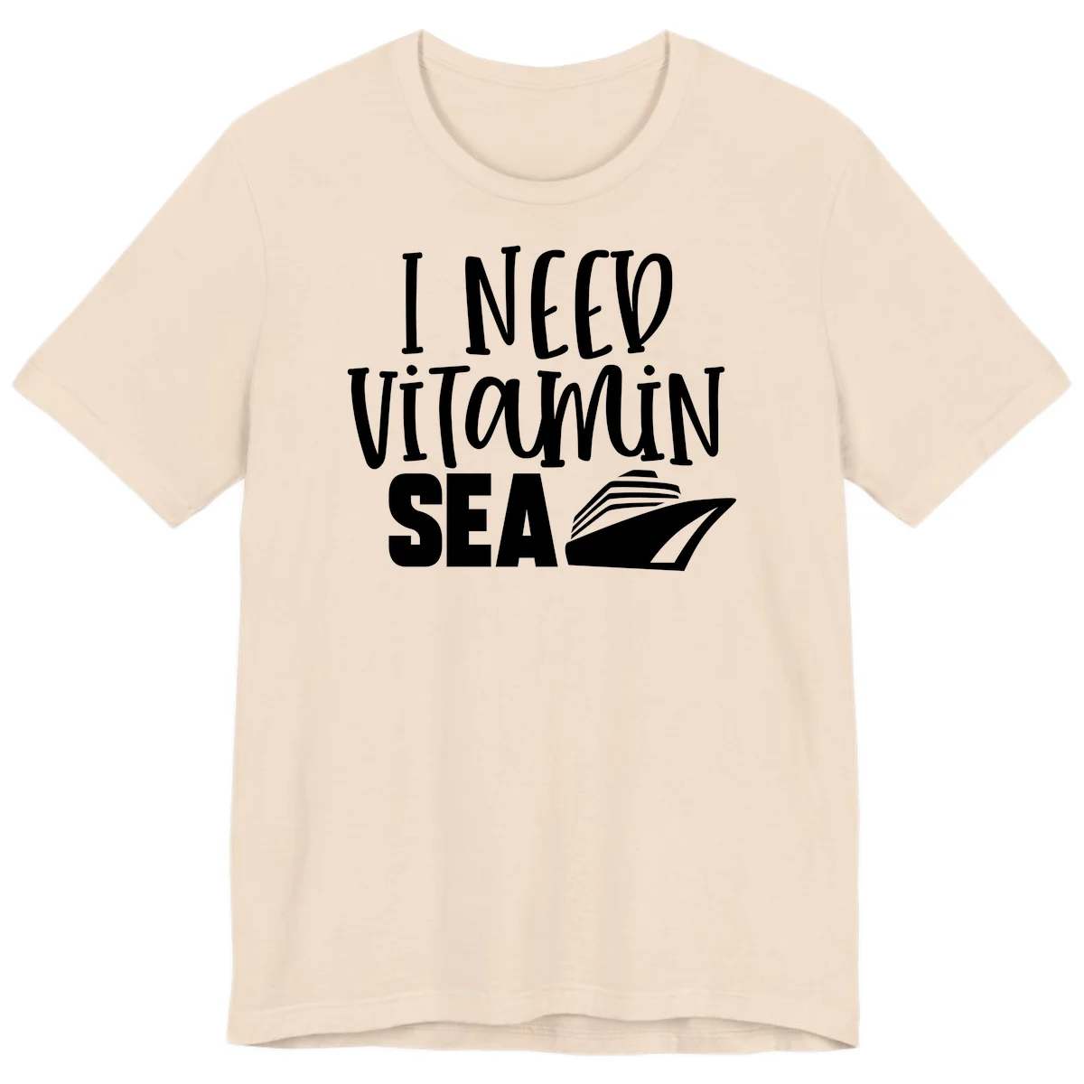 I Need Vitamin Sea Premium T-Shirt in Soft Cream