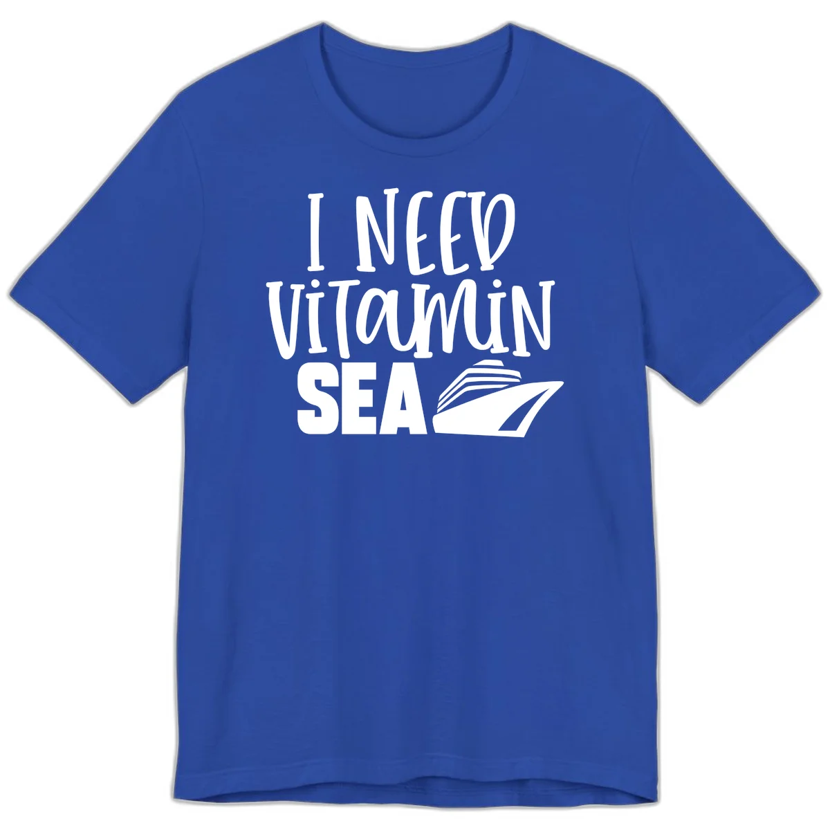 I Need Vitamin Sea Premium T-Shirt in True Royal