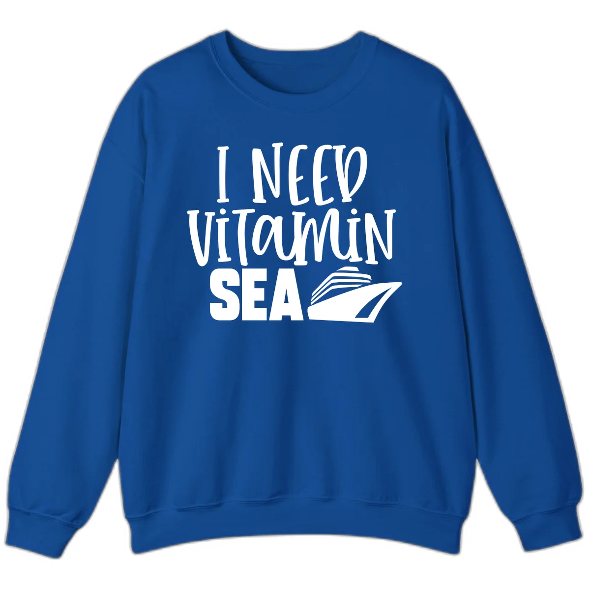 I Need Vitamin Sea Sweatshirt in Royal