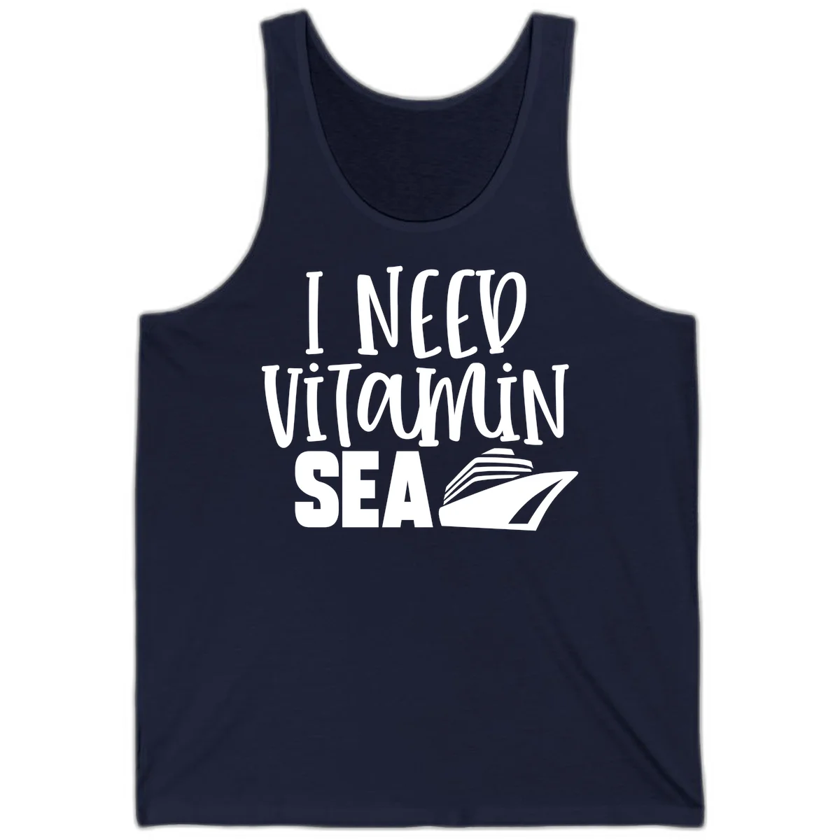 I Need Vitamin Sea Tank in Navy