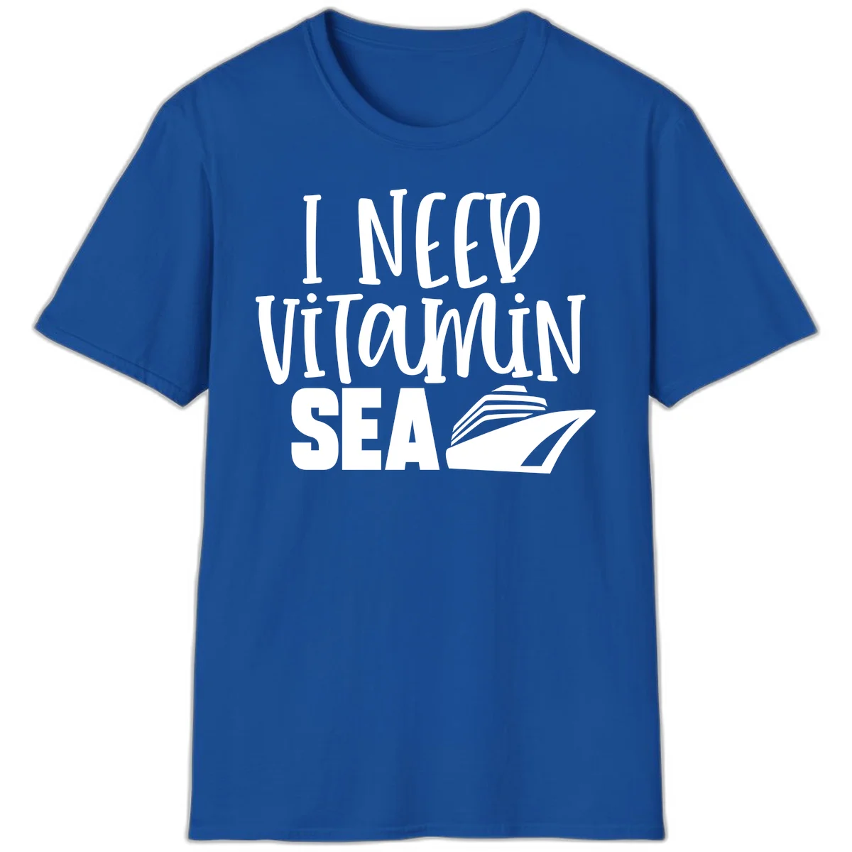 I Need Vitamin Sea T-Shirt in Royal