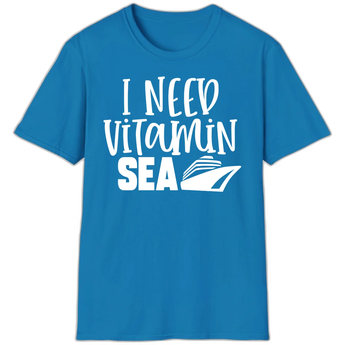 I Need Vitamin Sea T-Shirt in Sapphire