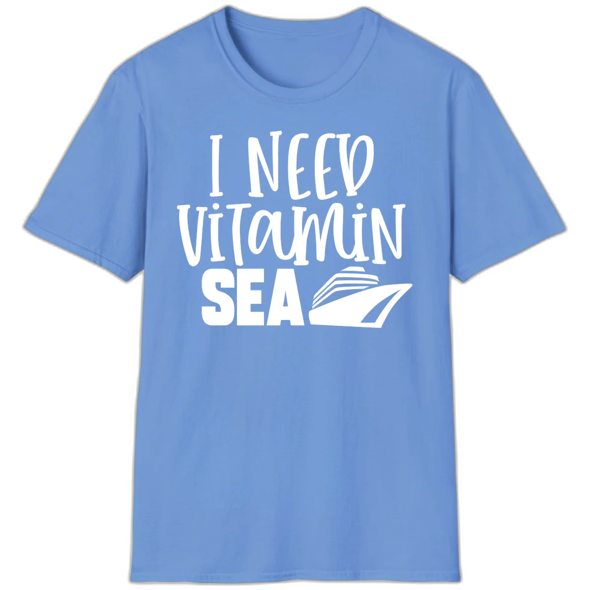 I Need Vitamin Sea T-Shirt in Carolina Blue