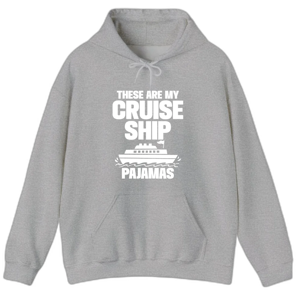Cruise Ship Pajamas Hoodie in Sport Grey