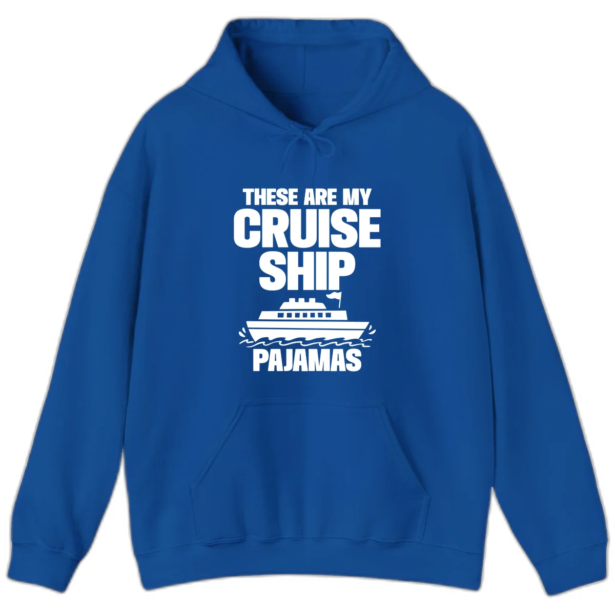 Cruise Ship Pajamas Hoodie in Royal