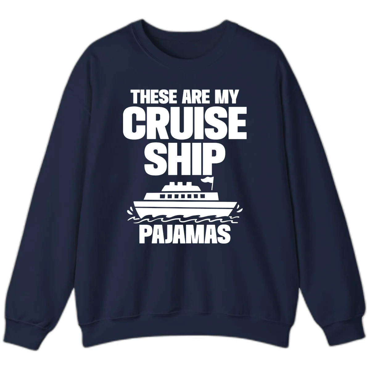 Cruise Ship Pajamas Sweatshirt in Navy