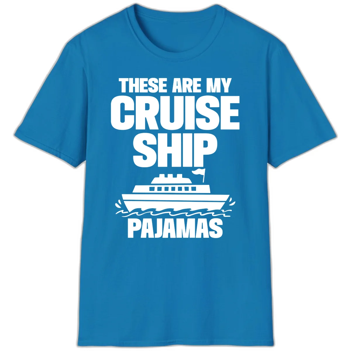 Cruise Ship Pajamas T-Shirt in Sapphire