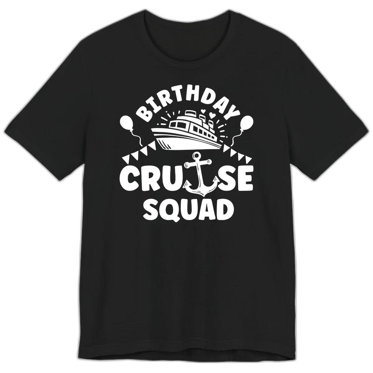 Birthday Cruise Squad Premium T-Shirt in Black
