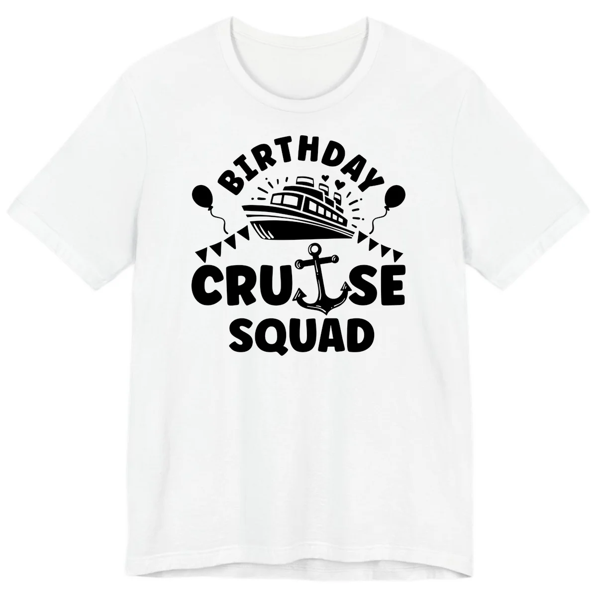 Birthday Cruise Squad Premium T-Shirt in White