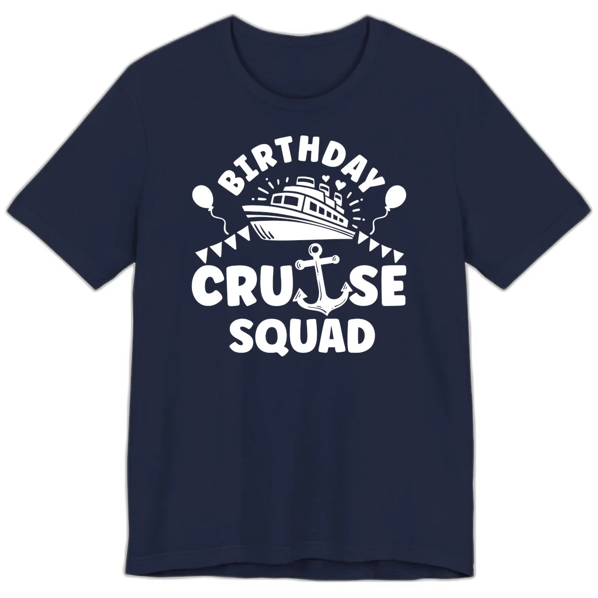 Birthday Cruise Squad Premium T-Shirt in Navy