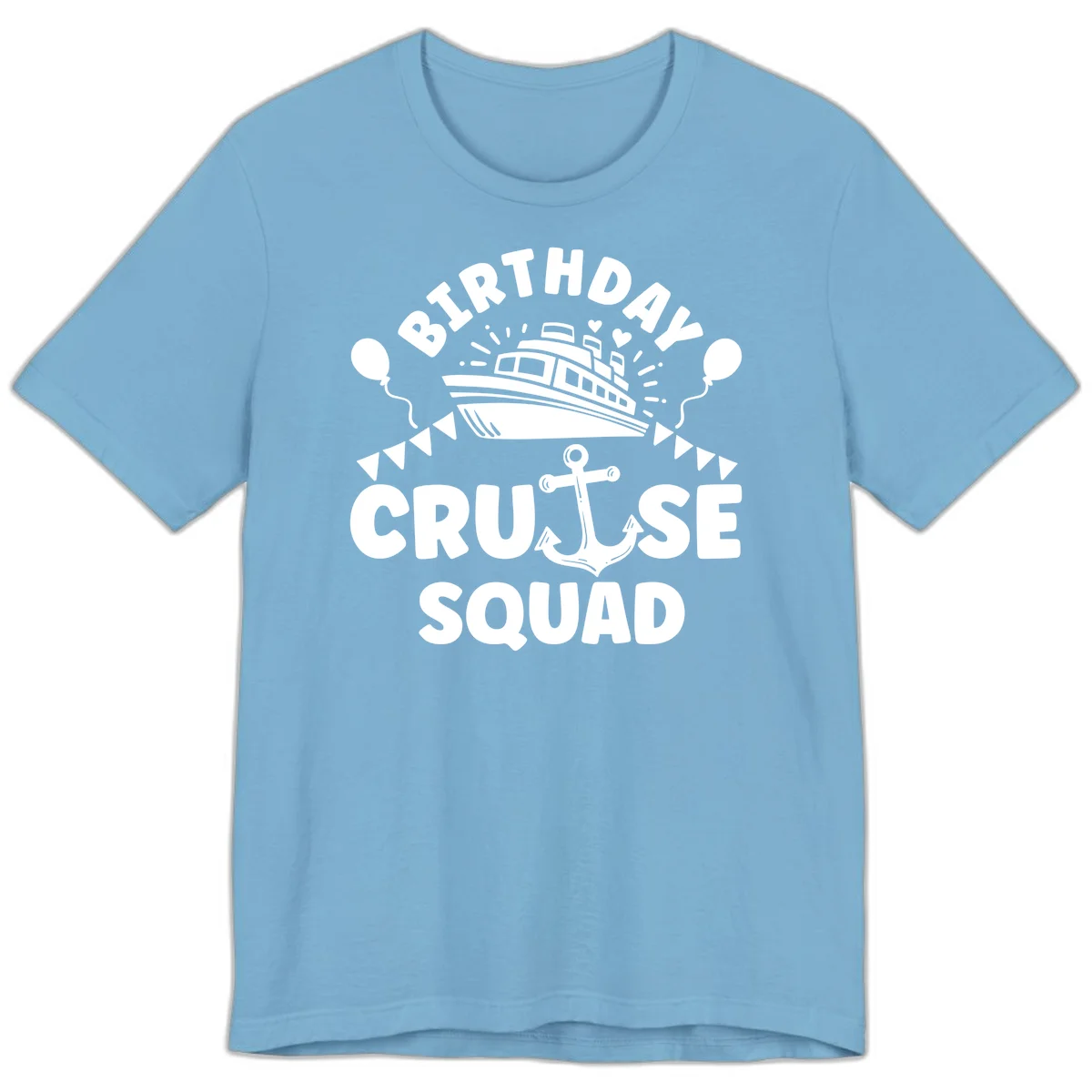 Birthday Cruise Squad Premium T-Shirt in Ocean Blue