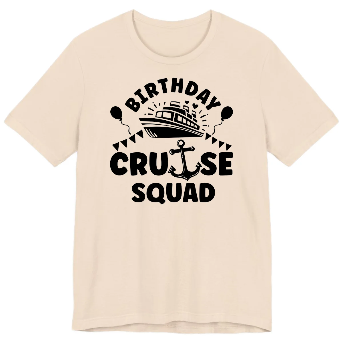 Birthday Cruise Squad Premium T-Shirt in Soft Cream