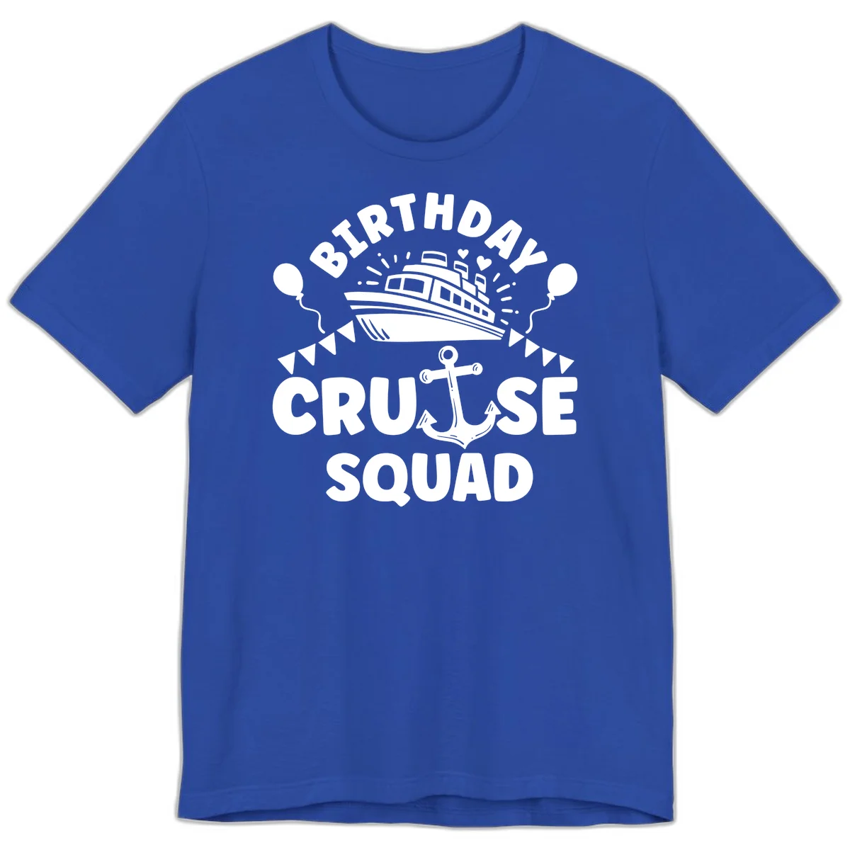 Birthday Cruise Squad Premium T-Shirt in True Royal