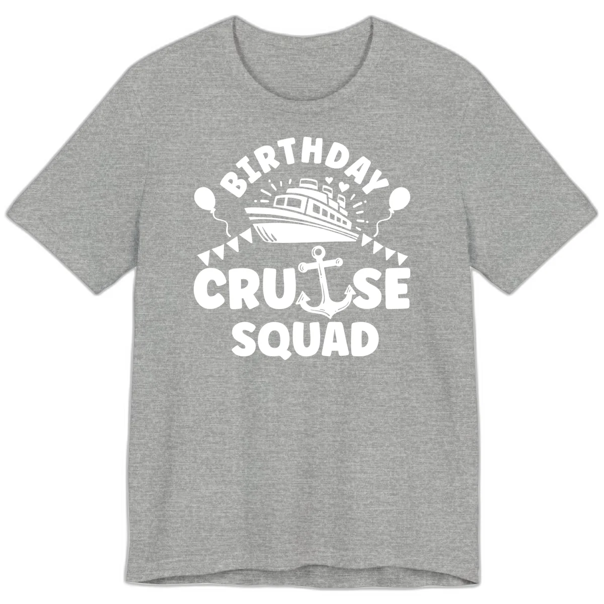 Birthday Cruise Squad Premium T-Shirt in Athletic Heather