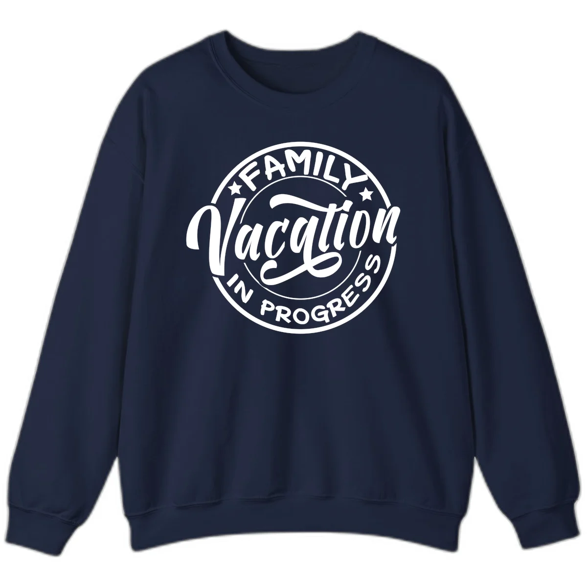 Family Vacation Badge Sweatshirt in Navy