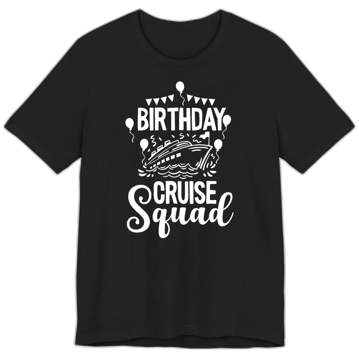 Birthday Cruise Squad Premium T-Shirt in Black