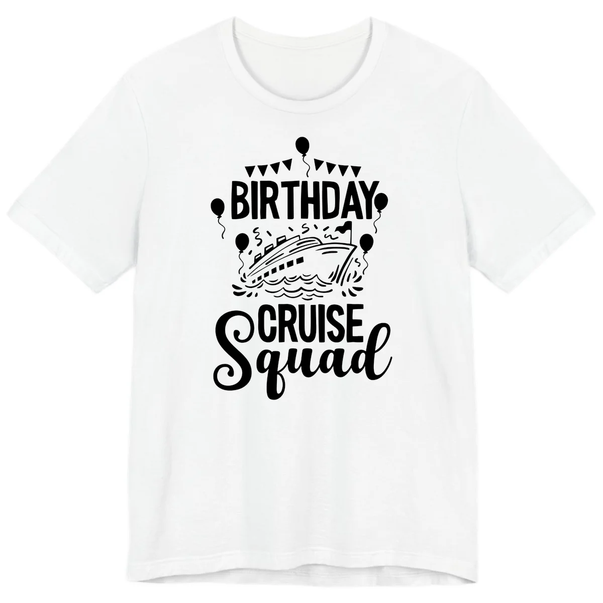 Birthday Cruise Squad Premium T-Shirt in White
