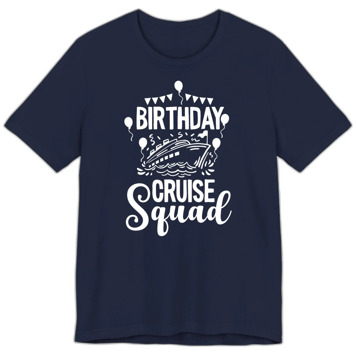 Birthday Cruise Squad Premium T-Shirt in Navy