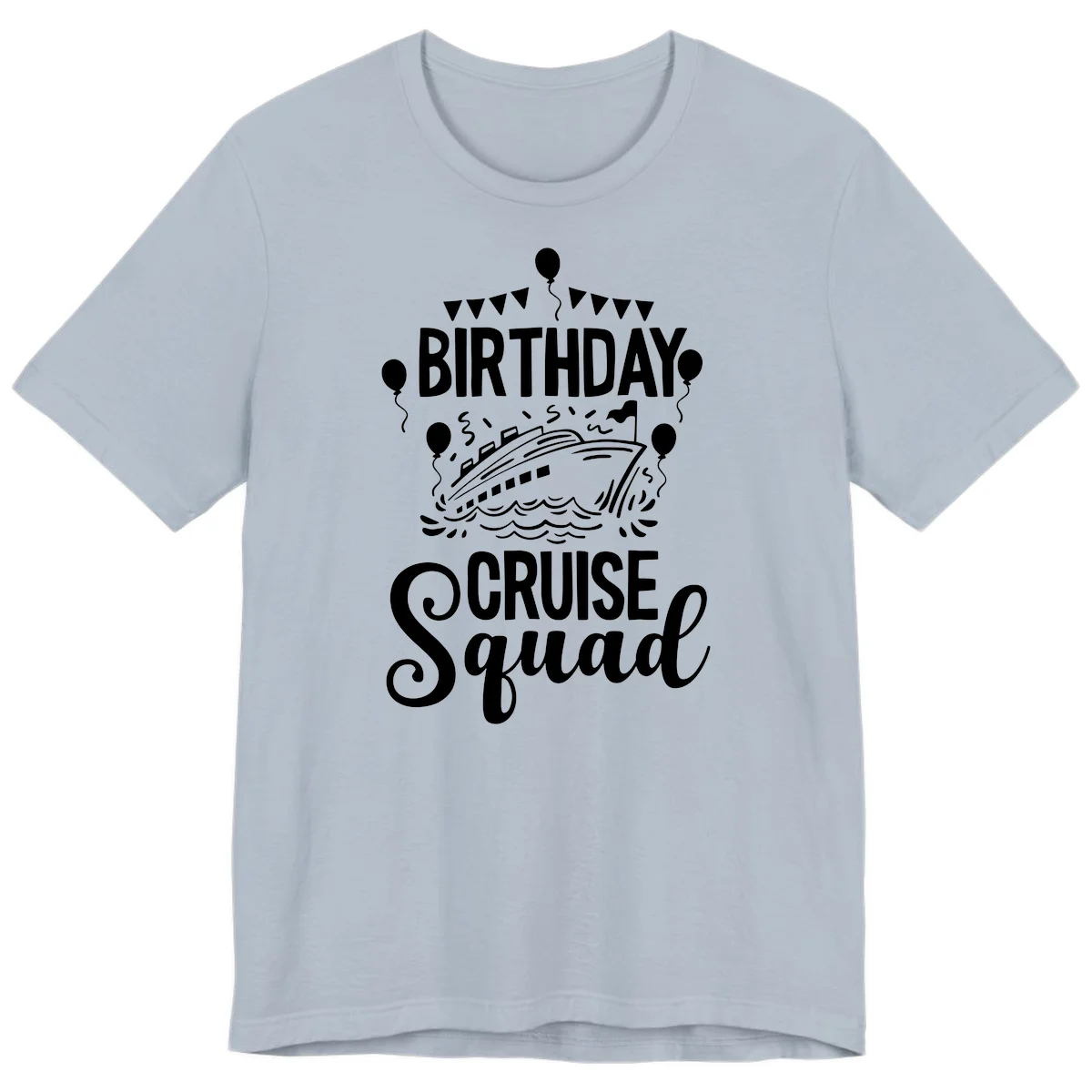 Birthday Cruise Squad Premium T-Shirt in Light Blue