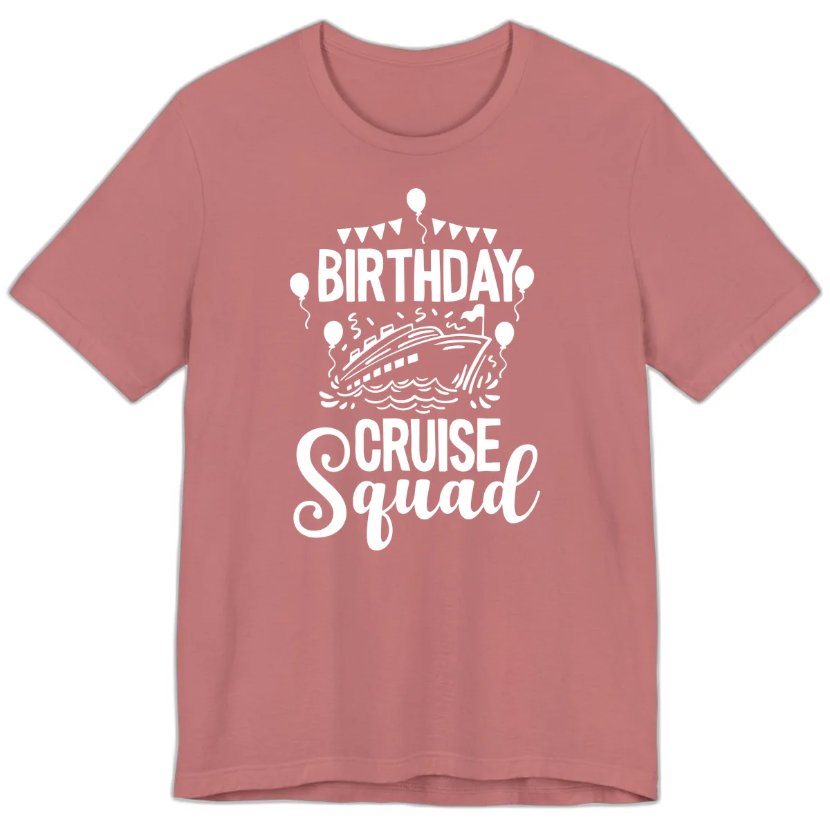Birthday Cruise Squad Premium T-Shirt in Mauve