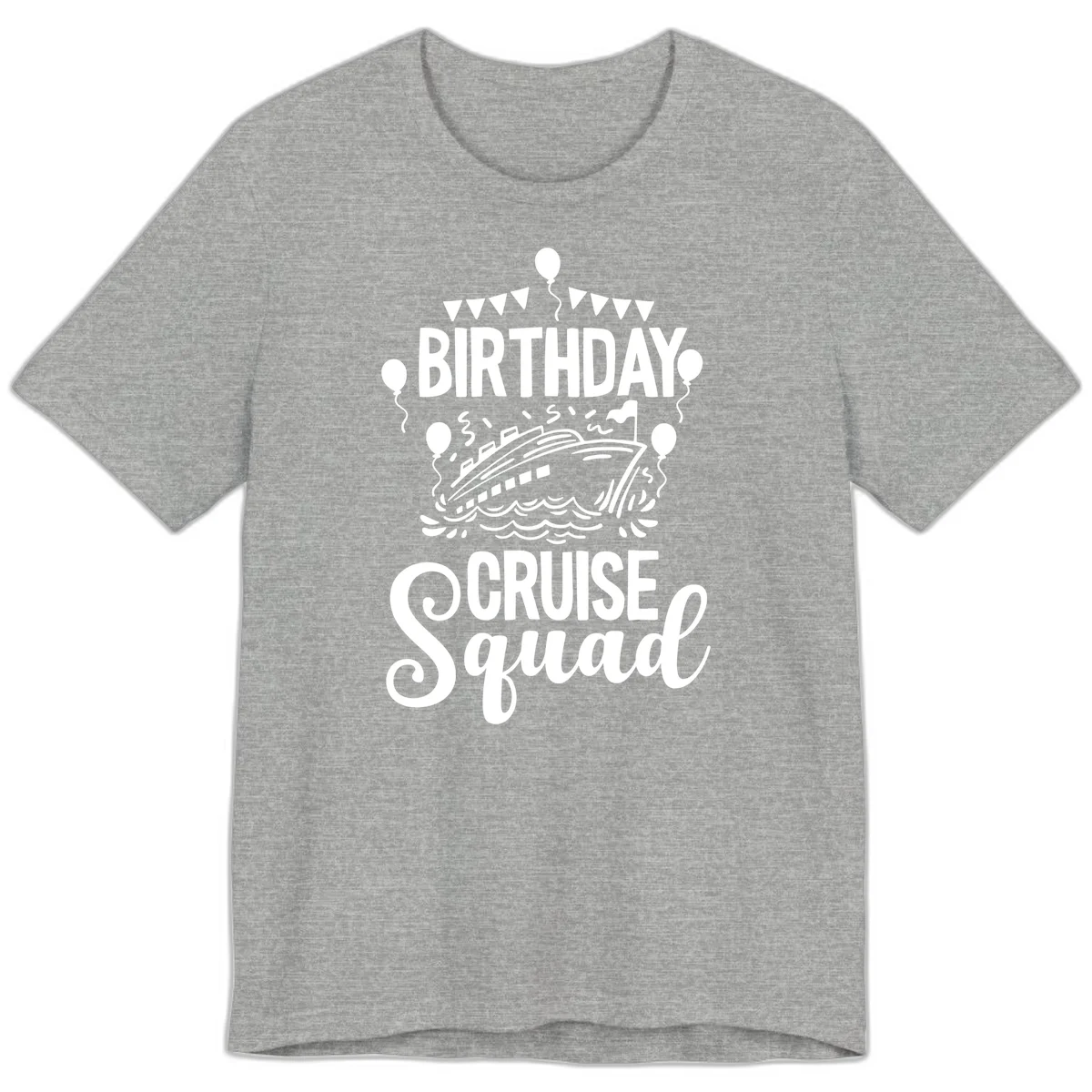 Birthday Cruise Squad Premium T-Shirt in Athletic Heather