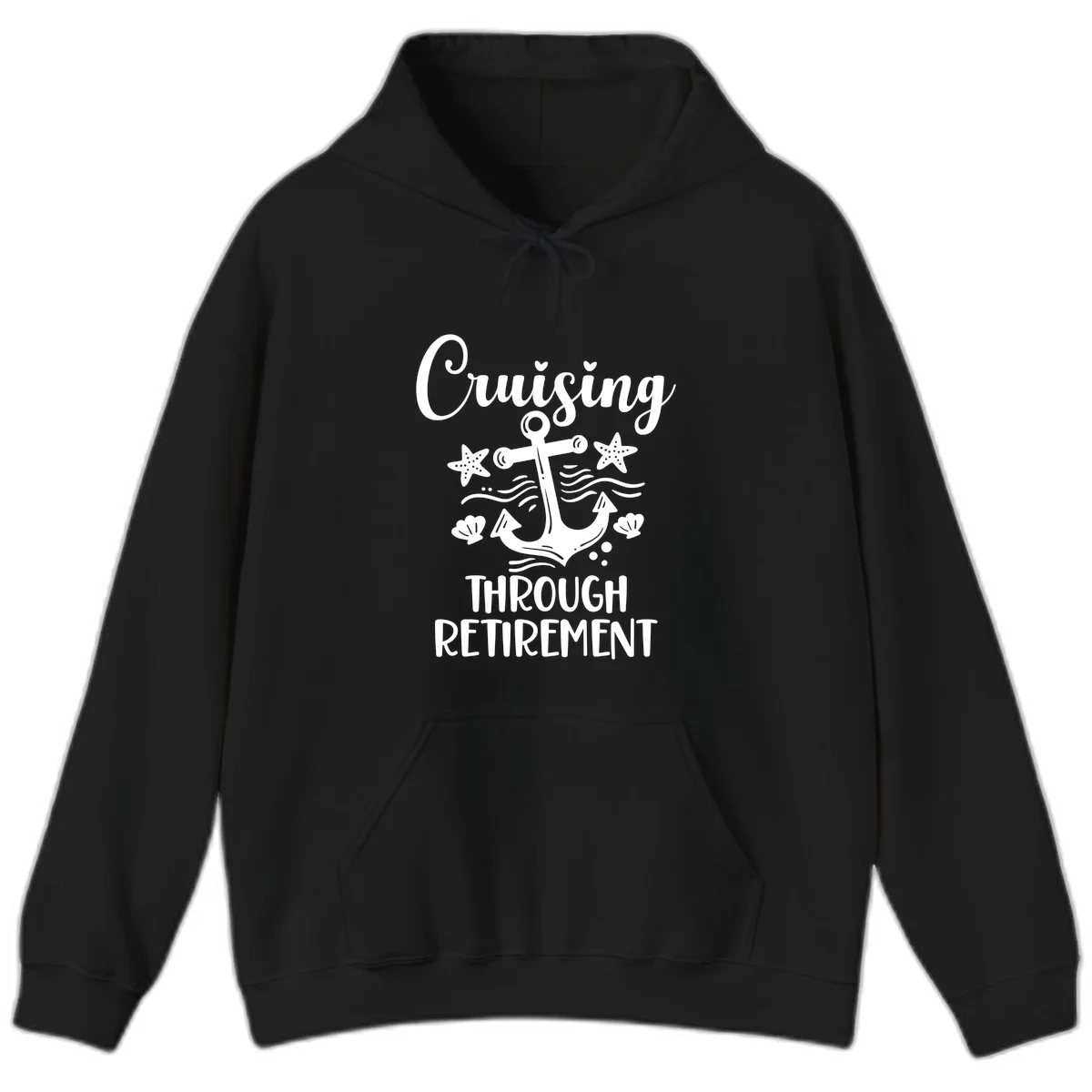 Cruising Through Retirement Hoodie in Black
