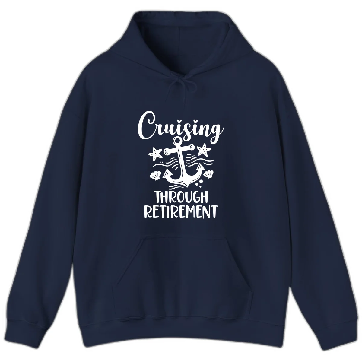 Cruising Through Retirement Hoodie in Navy