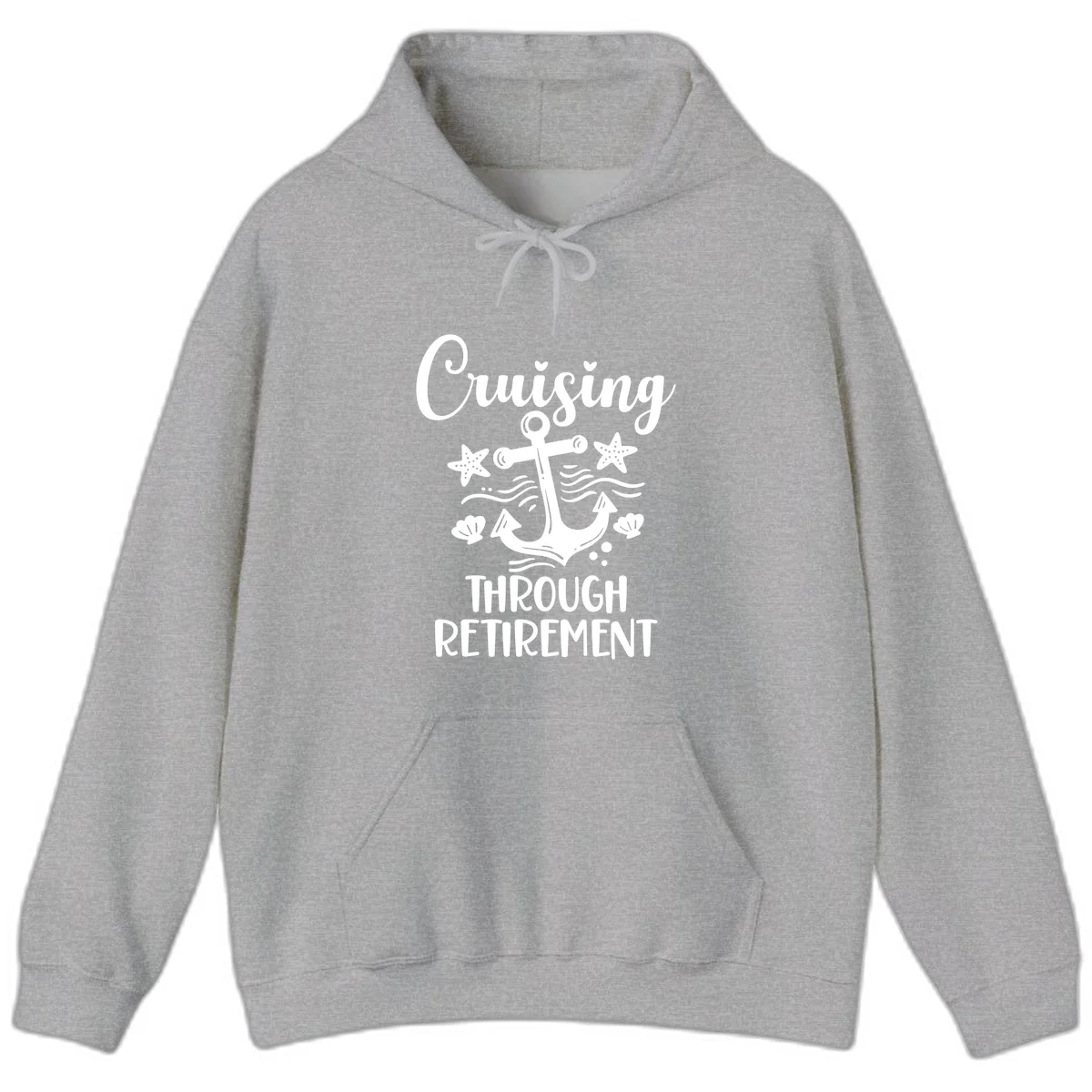 Cruising Through Retirement Hoodie in Sport Grey
