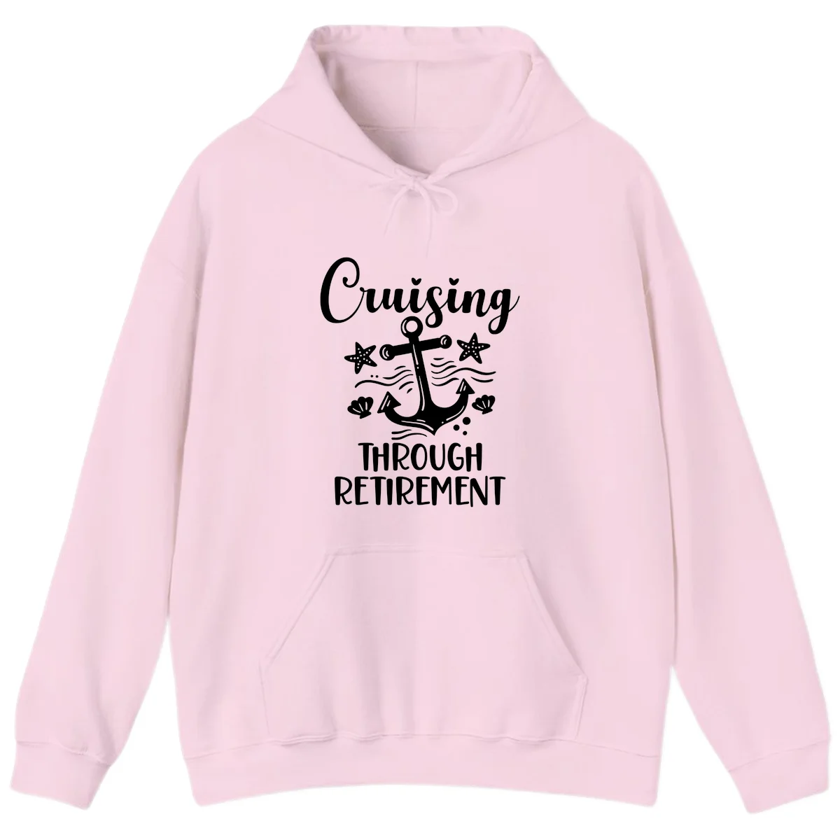 Cruising Through Retirement Hoodie in Light Pink