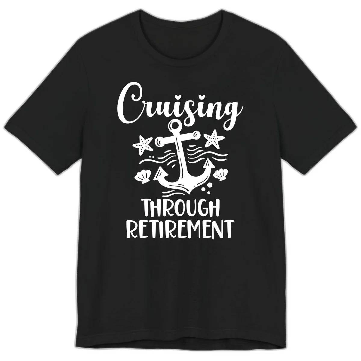 Cruising Through Retirement Premium T-Shirt in Black