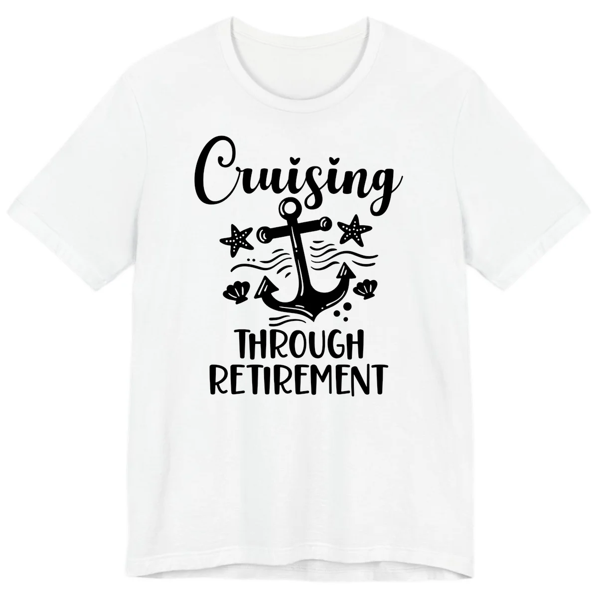 Cruising Through Retirement Premium T-Shirt in White