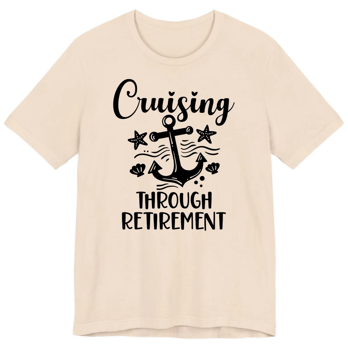Cruising Through Retirement Premium T-Shirt in Soft Cream