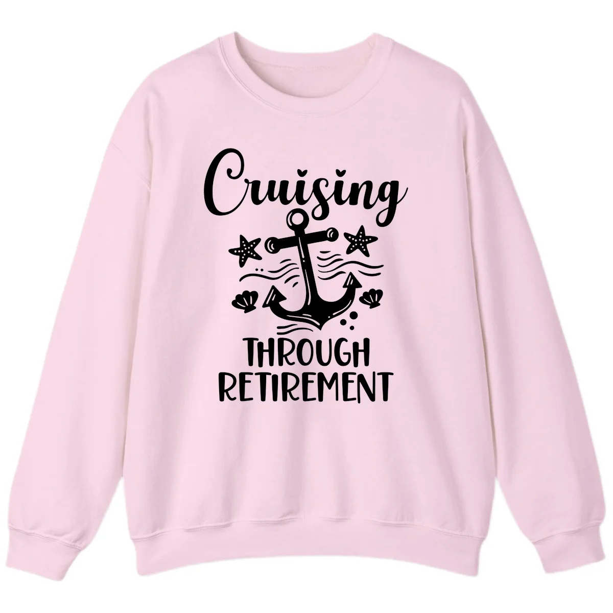 Cruising Through Retirement Sweatshirt in Light Pink