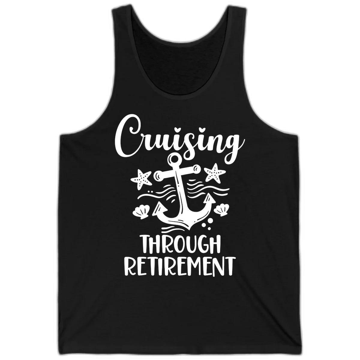 Cruising Through Retirement Tank in Black