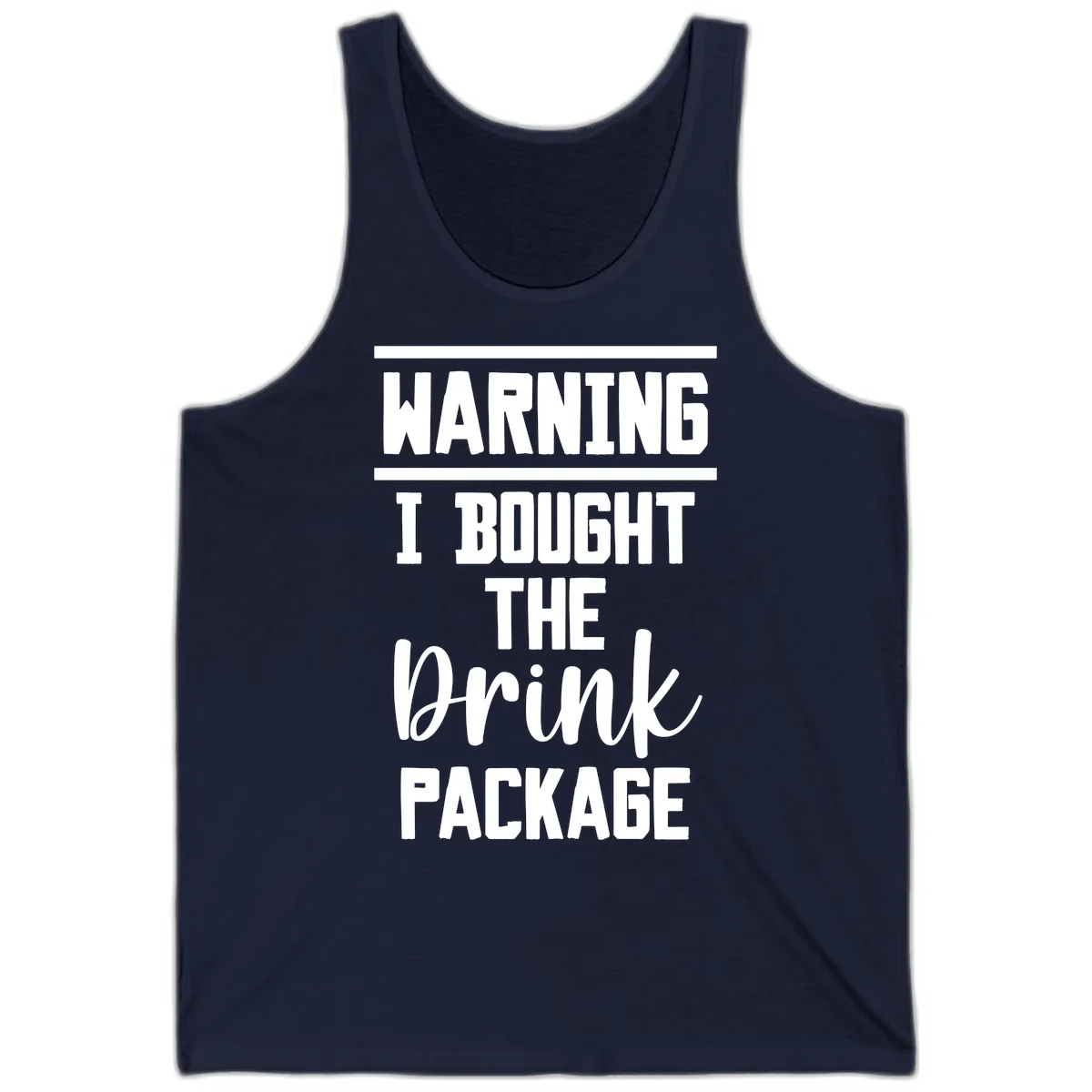 I Bought The Drink Package Tank in Navy