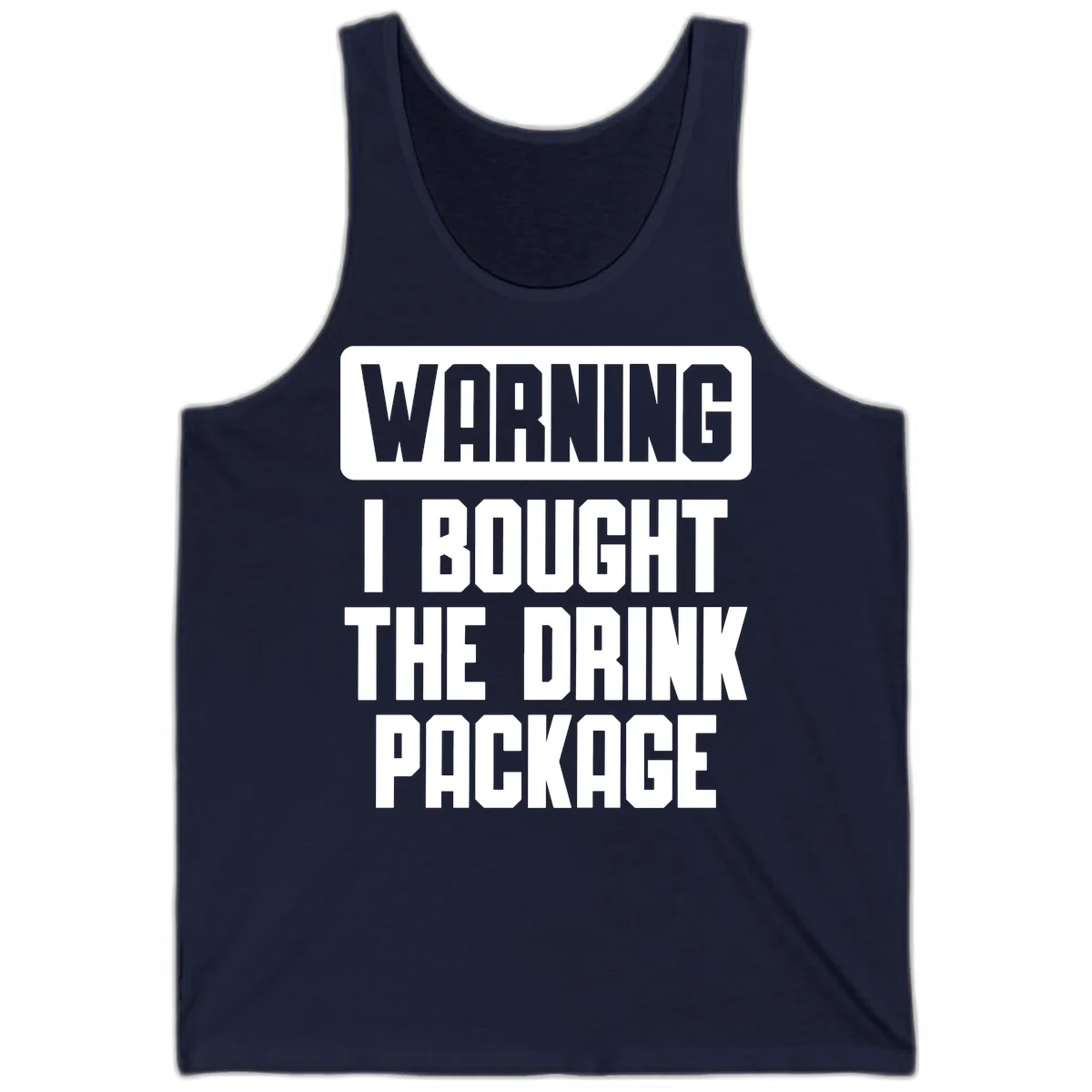 Warning I Bought The Drink Package Tank in Navy