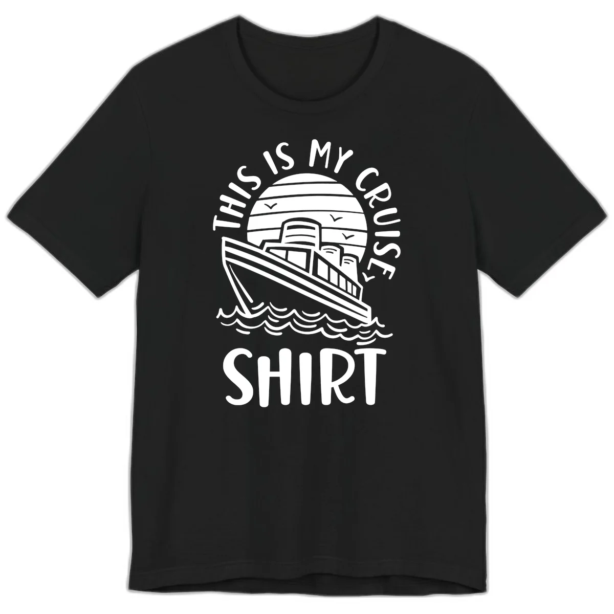 This Is My Cruise Ship Premium T-Shirt in Black