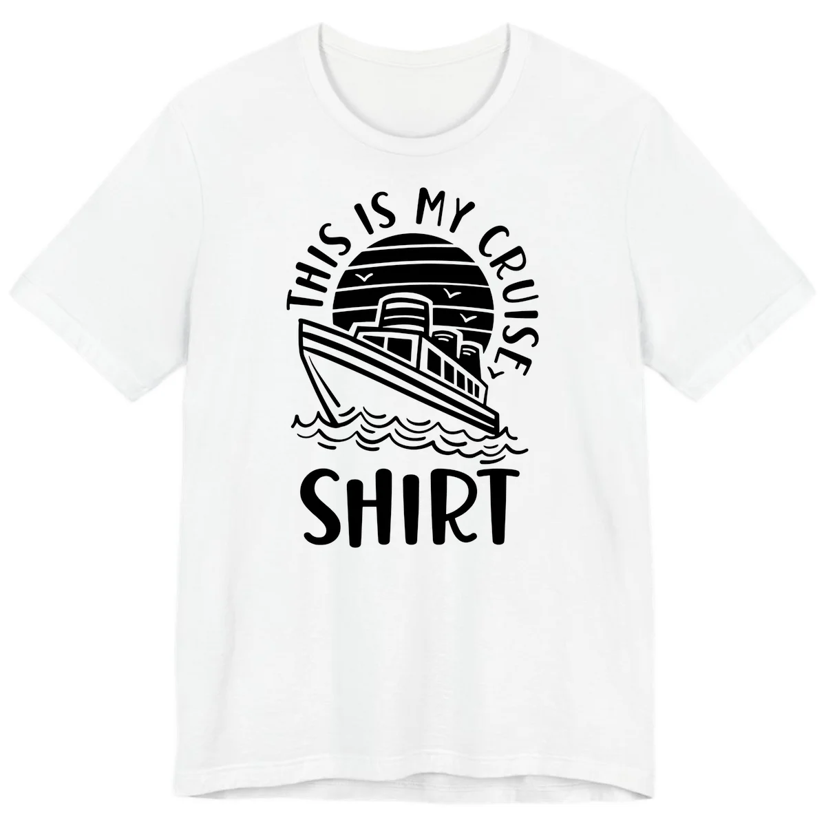 This Is My Cruise Ship Premium T-Shirt in White